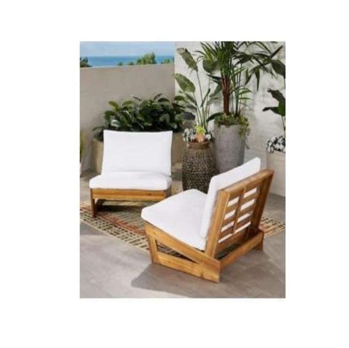 Material: Acacia FSC, iron. Galvanized - H00266