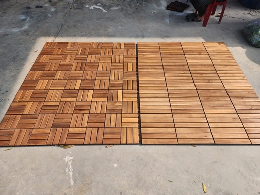 [planter_26] Interlocking Wood Deck Tiles